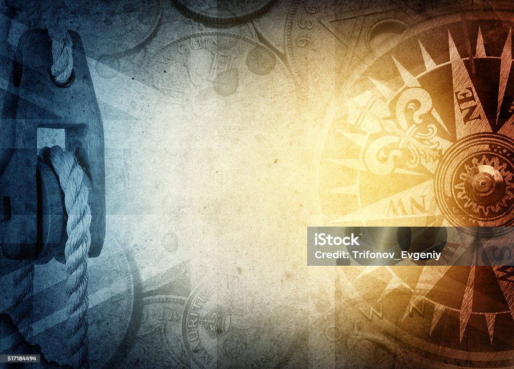 Vintage background Pirate and nautical theme grunge background Pirate - Criminal Stock Photo