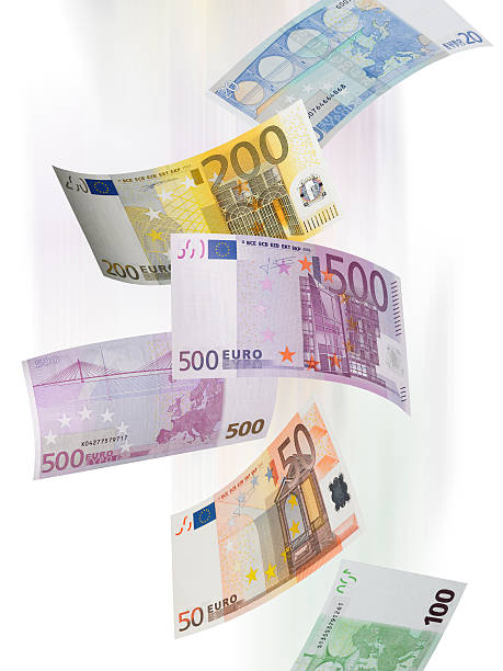 istock Euro bill collage isolated on white 517186061