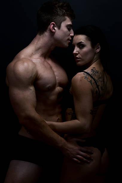 istock Attractive couple romancing together 517186066