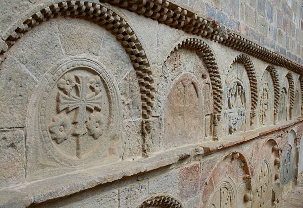 istock Funerary shields in San Juan de la Pena Monastery 517187245