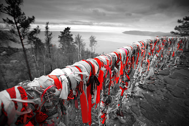 istock . Photo black and white with red 517189428