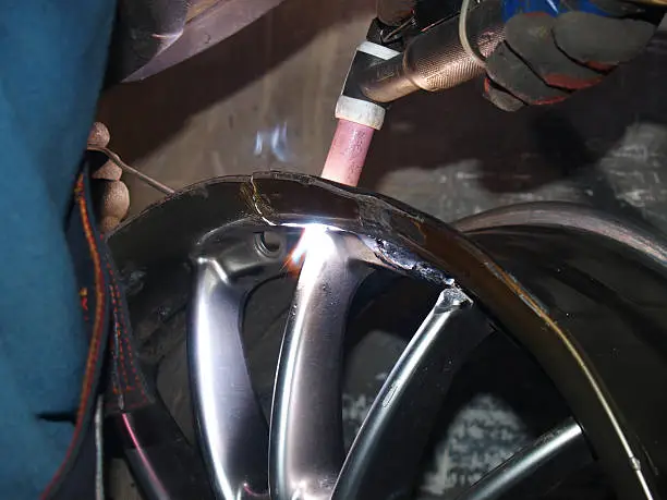 Argon-arc welding,titanium disk,repair