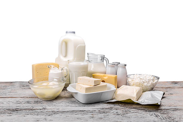 Assortment of dairy products