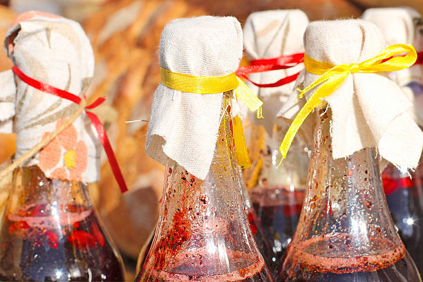 istock Homemade different variants syrups in  bottles 517195531