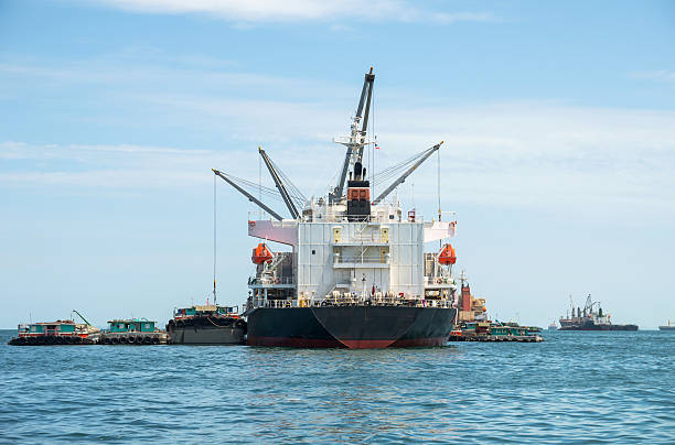istock large cargo ship over the sea, thailand 517196803