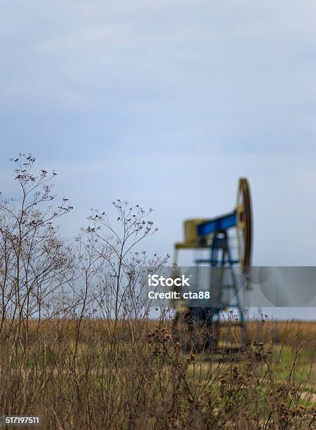 Oil And Gas Well Silhouette Stock Photo - Download Image Now - Change, Climate, Cloud - Sky