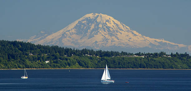 monte rainier - edmonds - fotografias e filmes do acervo