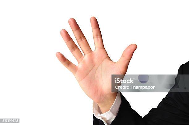 Männliche Hand Stockfoto und mehr Bilder von Hello - Einzelwort - Hello - Einzelwort, Daumen, Ein Mann allein
