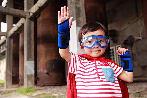istock Super hero in the abandoned factory 517200741