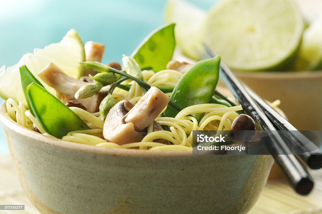 Asian Stills: Noodles, Mushroom and Vegetables More Photos like this here... Noodles Stock Photo