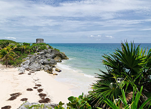 istock Tulum ruins at Mexico Riviera maya with seascape 517216069