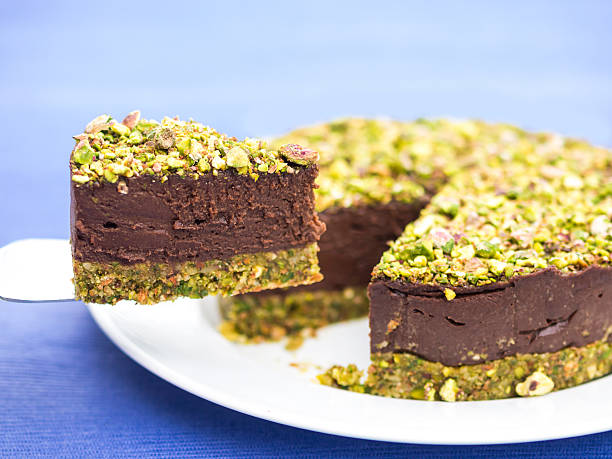 istock Vegan raw chocolate pistachio cake 517217275