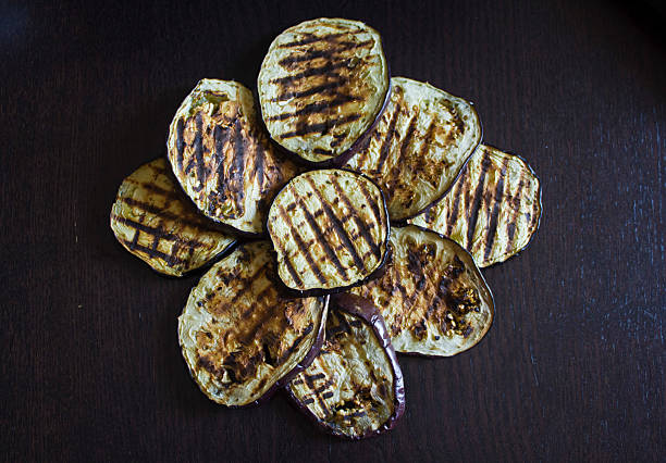 istock Grilled aubergine or a flower? 517218283