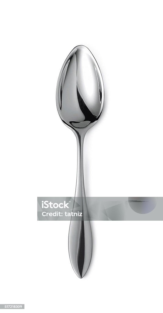 spoon isolated on white spoon on white background Close-up Stock Photo