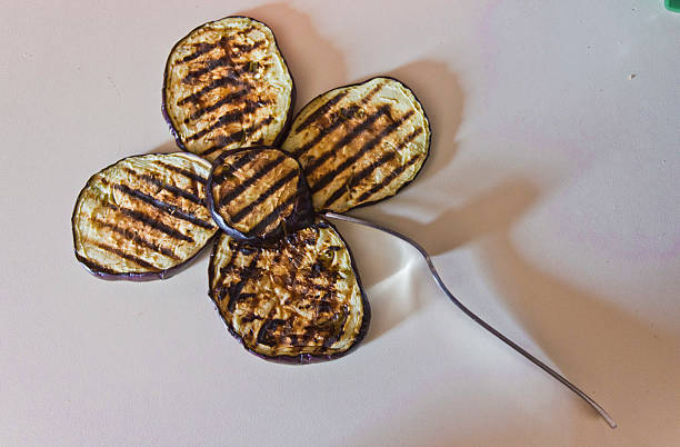 istock Grilled aubergine or a flower? 517218545