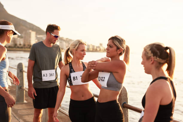 istock Runners after finishing the race 517222062