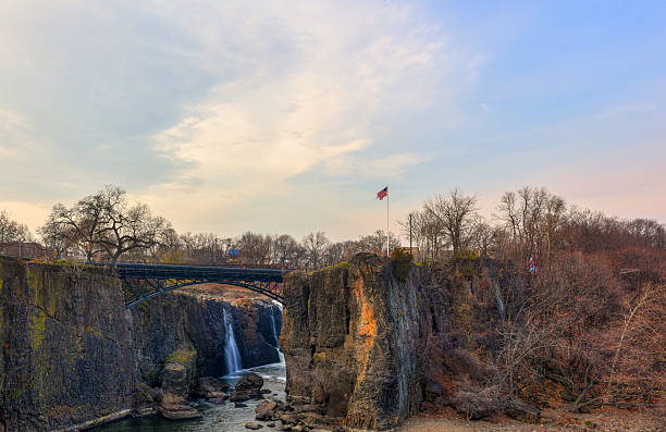 Paterson Great Falls on a sunny evening