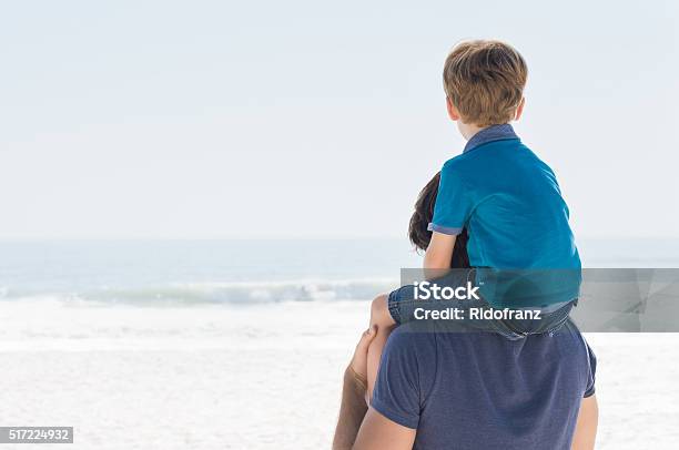 Father And Son Future Stock Photo - Download Image Now - Carrying On Shoulders, Child, Father