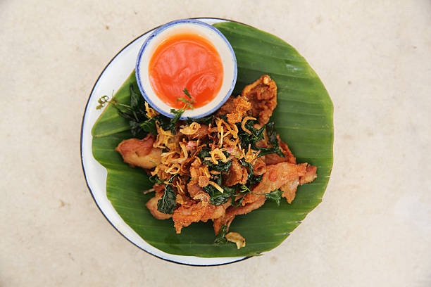 istock Fried chicken in north thai style 517227380