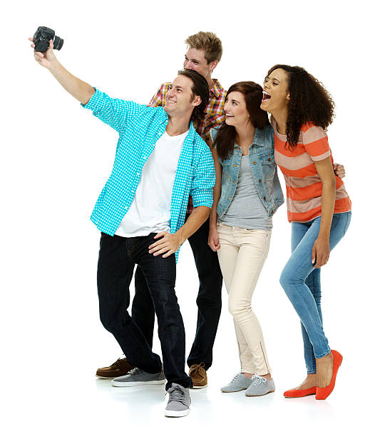 istock Four friends taking a selfie 517228056