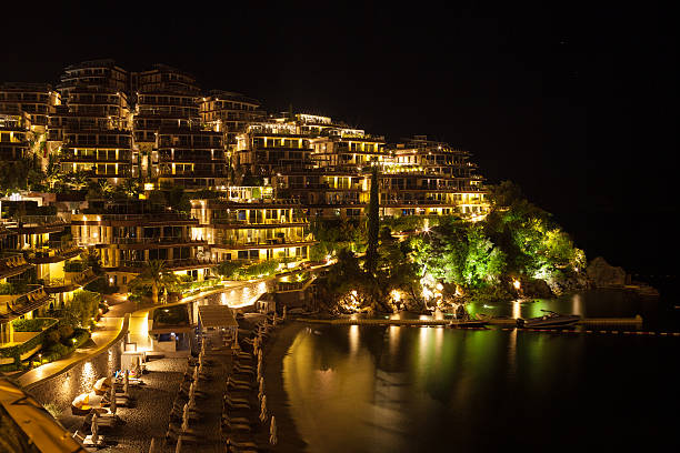 istock night view of shore in Budva. Montenegro. 517234016