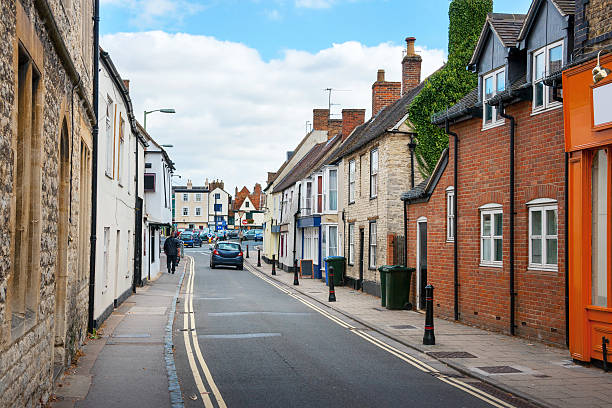 Bicester Village. England Causeway street. Bicester Village, Oxfordshire, England, UK oxfordshire stock pictures, royalty-free photos & images