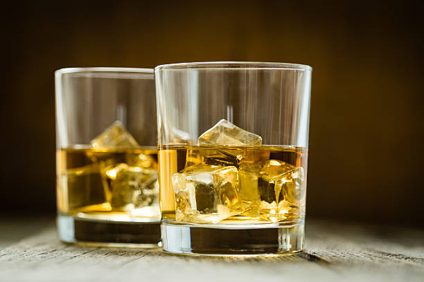 istock Whiskey with ice in glasses 517235028