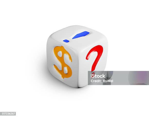 White Dice Stock Photo - Download Image Now - Banking, Block Shape, Business