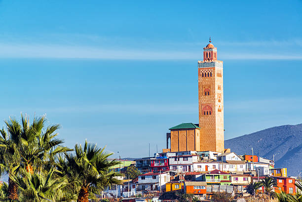 Mosque on Hill in Coquimbo, Chile stock photo