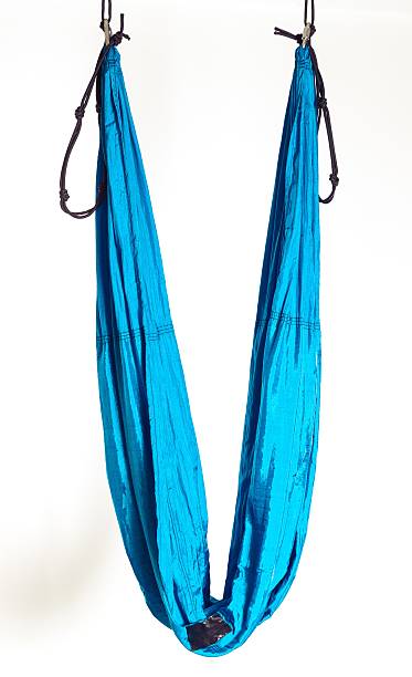 istock Hammock for anti-gravity yoga exercises 517239517