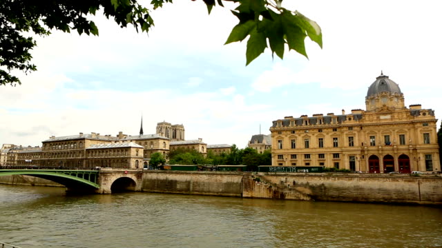 bridge Pont Royal and Louvre in Paris