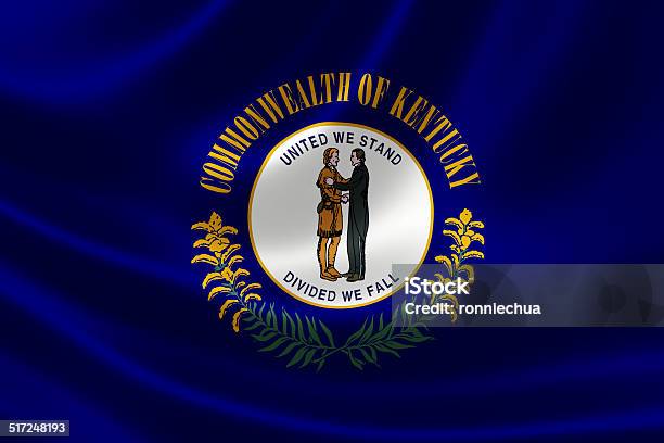 Kentucky State Flag Stock Photo - Download Image Now - Kentucky State Flag, Kentucky, Flag