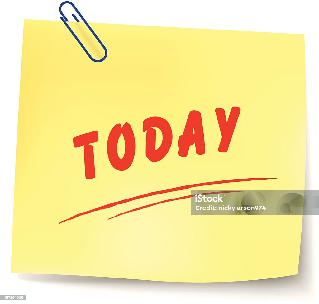 Vector Today Message Stock Illustration - Download Image Now - Adhesive ...