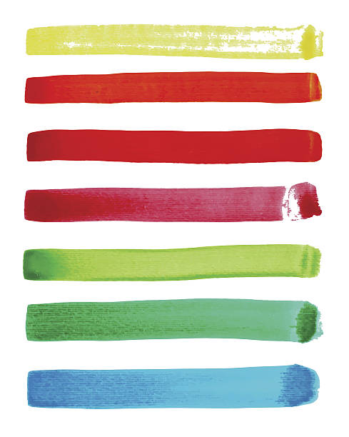 istock abstract watercolor striped collection, set brush for your desig 517265817