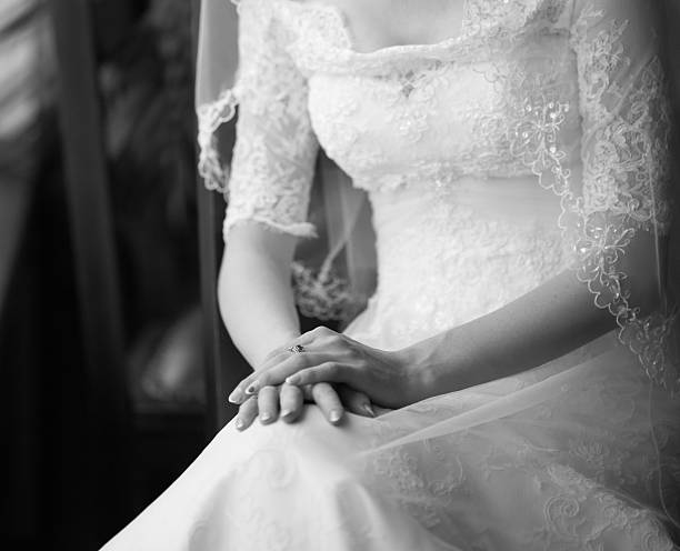 istock Beautiful caucasian young bride. 517267335