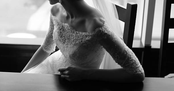 istock Black and white wedding picture. 517268997
