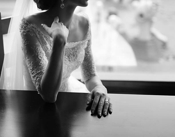 istock Black and white wedding picture. 517269061