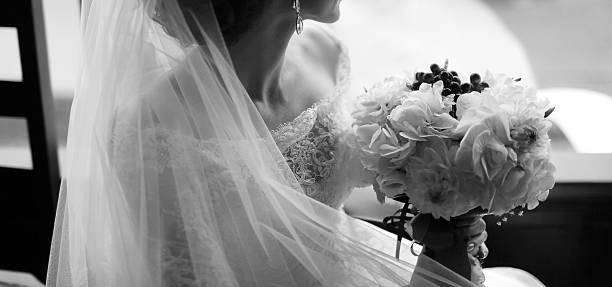 istock Black and white wedding picture. 517269091