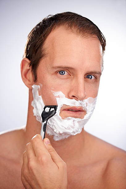istock Shaving himself from a hairy situation 517280575