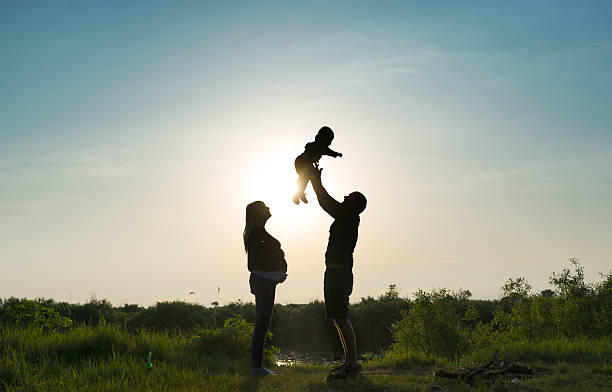 istock Family rest on a sunset. 517281660