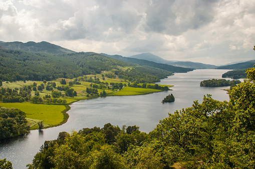 Loch Tummel from Queen's View, Scotland.