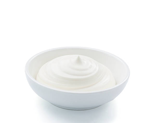istock Small pot of mayonnaise, isolated, 517282058