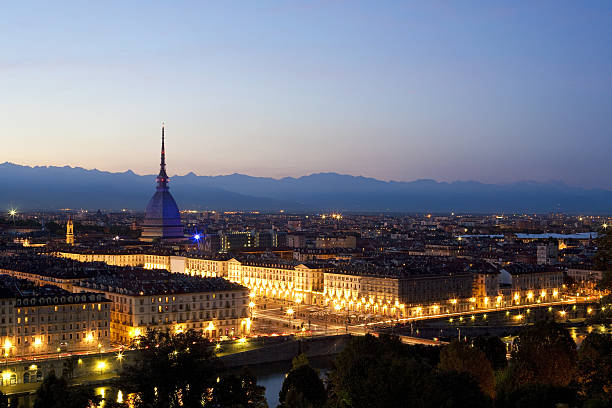istock Torino, night view with Mole Antonelliana and Piazza Vittorio Veneto. 517284167