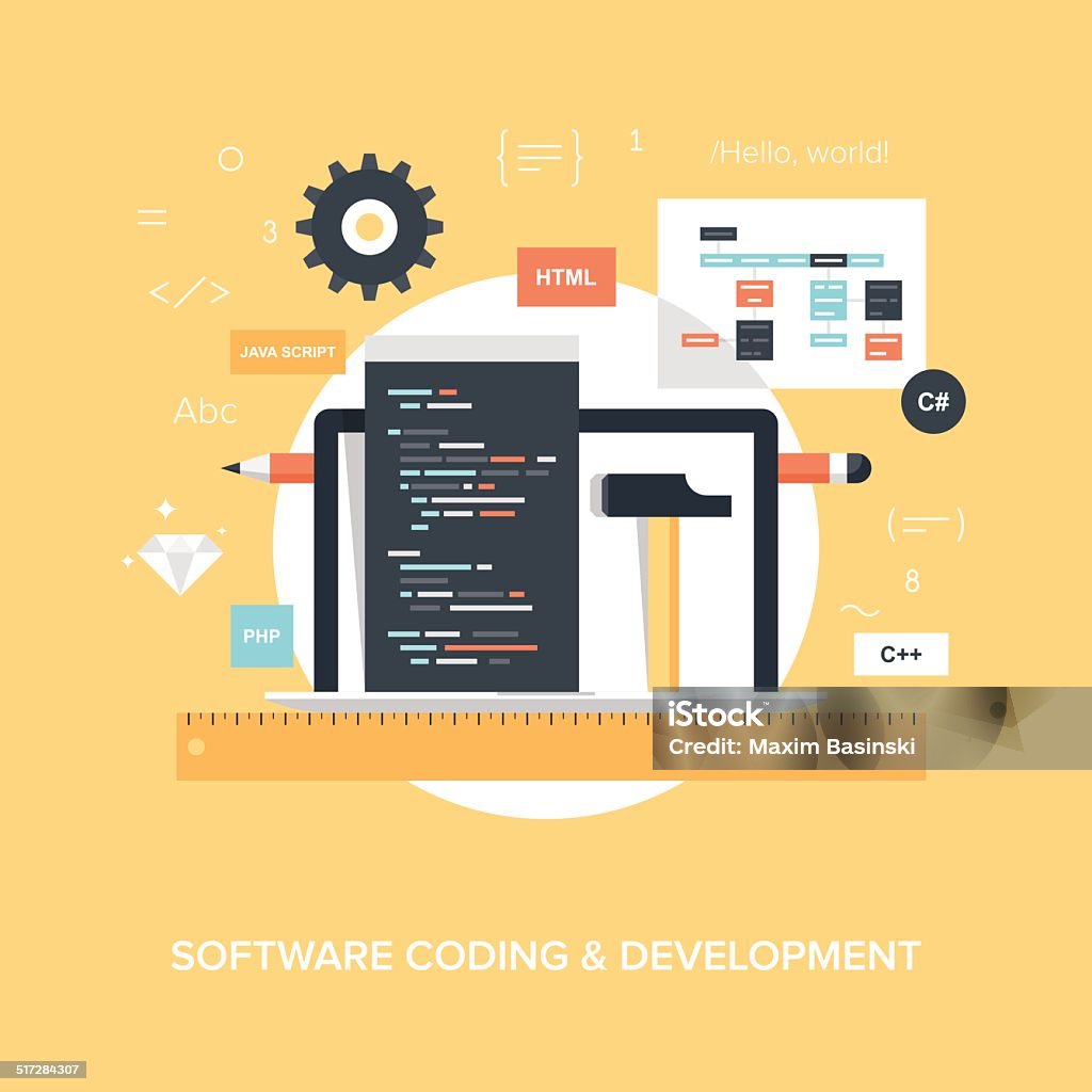 Program Coding Stock Illustration - Download Image Now - Abstract ...