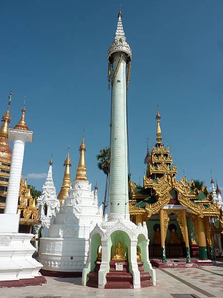 istock Golden stupas in Shwedagon Pagoda complex, Yangon 517284783