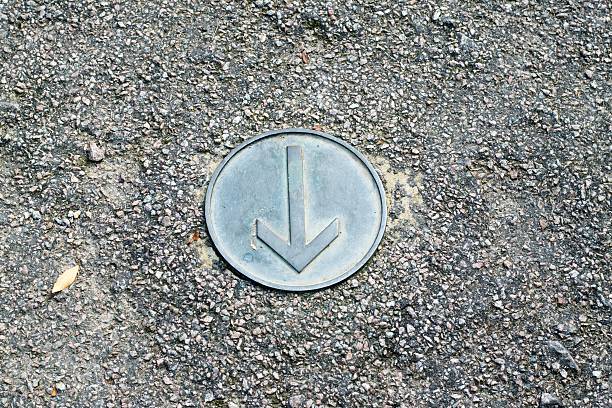 istock Metal Arrow on Ground 517285027