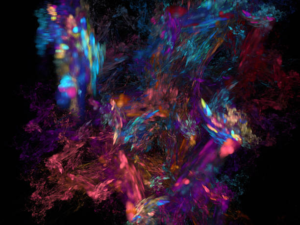 istock Digital Fractal on Black 517285329