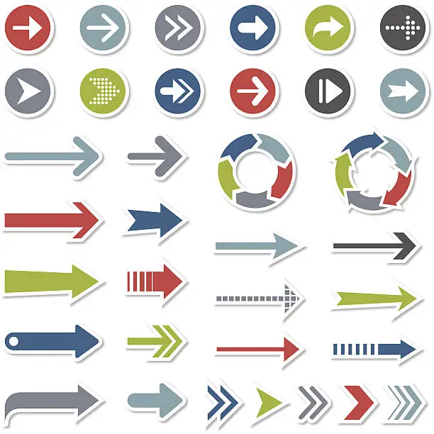 Vector illustration of Arrows