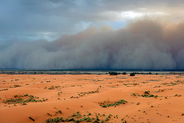 istock Sandstorm Approaching Merzouga Settlement Morocco 517286841