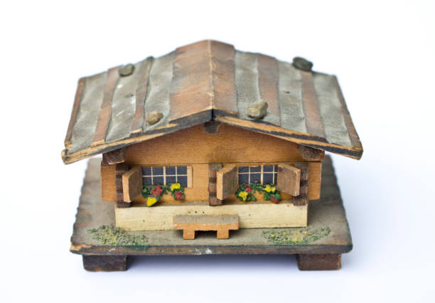 istock Small Wooden Toy House 517301250